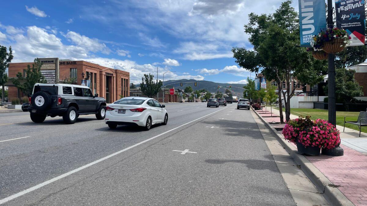 US 40 through Heber City.
