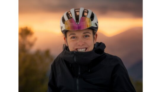 Park City native and Olympic silver medalist Haley Batten pauses during a ride in Utah. Batten will compete before a home crowd when the WHOOP UCI Mountain Bike World Series comes to Soldier Hollow Sept. 19-20.