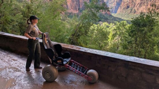 The new Extreme Motus chair at Zion National Park.
