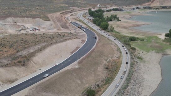 Repaving project on Highway 189 through Provo Canyon.