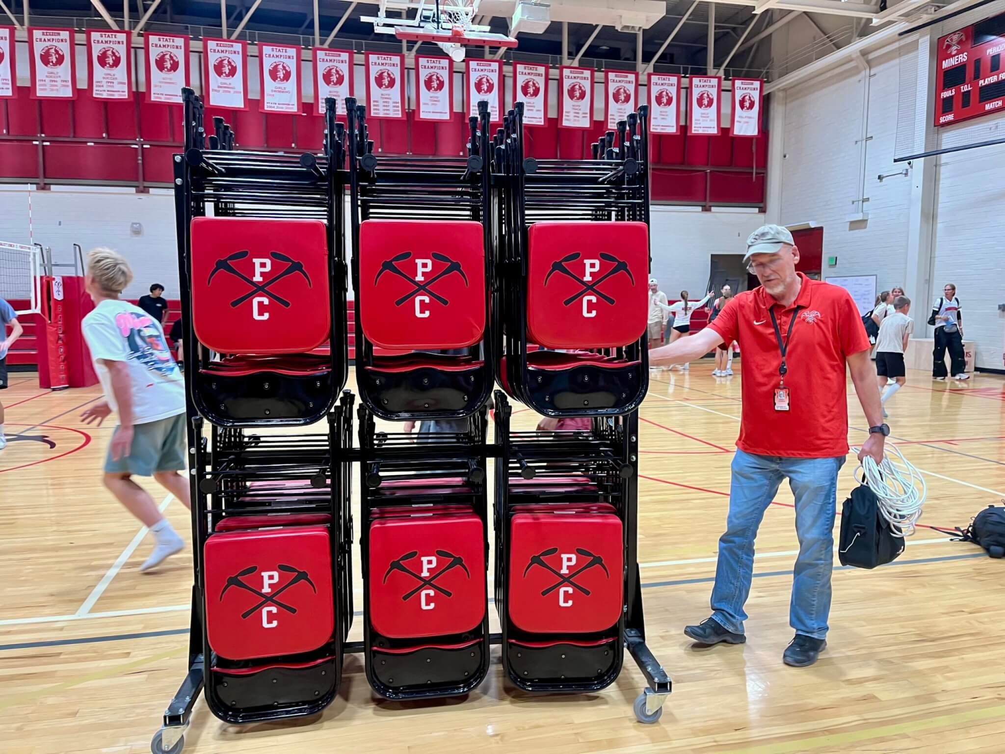It takes a village of staff from the High School working efficiently behind-the-scenes to ensure the success of the entire athletic department.