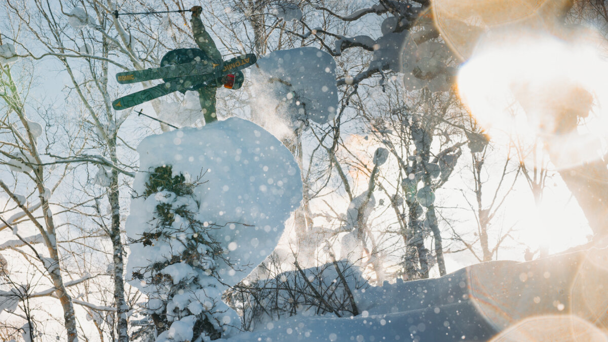 A skier launches through deep powder while filming Actually, It Is Rocket Science, Teton Gravity Research’s 31st annual ski film. The film will screen Sept. 23 at the Jim Santy Auditorium in Park City.