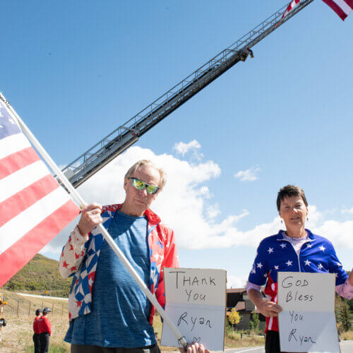 Formal Procession for Ryan Cutter in Summit Park, Who Died while Fighting the Dome Fire On September 20, 2026.
