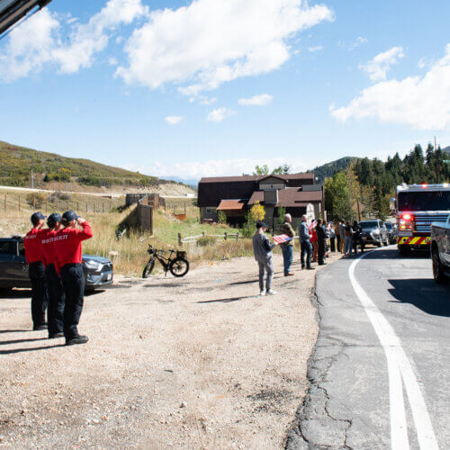 Formal Procession for Ryan Cutter in Summit Park, Who Died while Fighting the Dome Fire On September 20, 2026.
