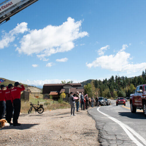 Formal Procession for Ryan Cutter in Summit Park, Who Died while Fighting the Dome Fire On September 20, 2026.