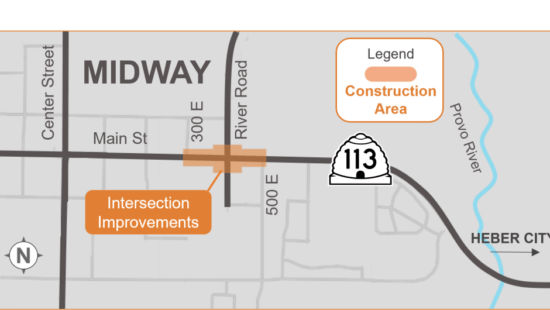 The location of a new traffic light in Midway.