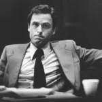 Accused murderer Ted Bundy attends the second day of jury selection in his murder trial, June 27, 1979, in Miami, Fla.