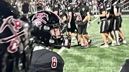 Park City High School PCHS Miners Boys Varsity Football Team.
