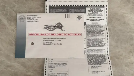 Summit County is reissuing ballots to 50 Upper Silver Creek voters after the Snyderville Basin Recreation District bond question was left off their original ballots.