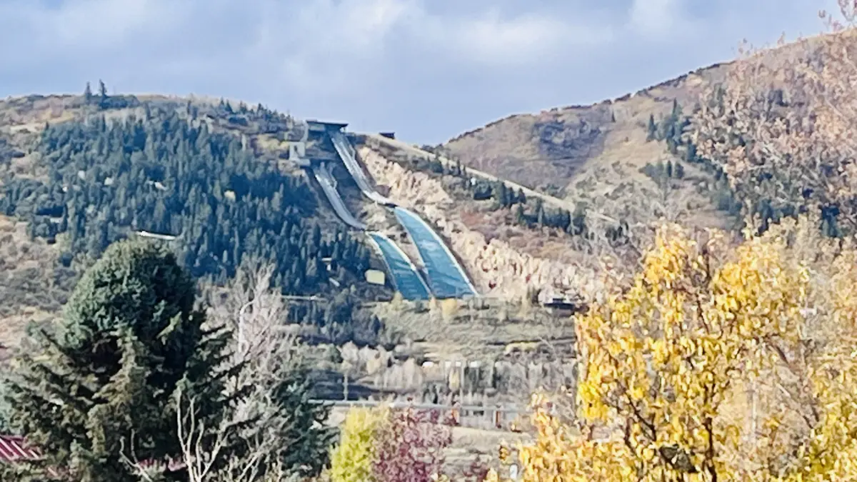 Park City's ski jumps, where Jessica Jerome honed her skills.