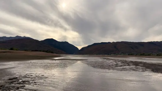 Pineview's exposed lake bed in October 2026.