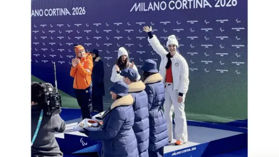 Womens Para Snowboard Banked Slalom podium at last winter's Paralympics with the gold and silver going to two of the Utah-connected athletes newly named to next winter's national teams of the U.S. Ski & Snowboard.