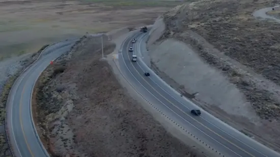 Traffic through the construction area on US 189 has shifted to the newly constructed northbound lanes.