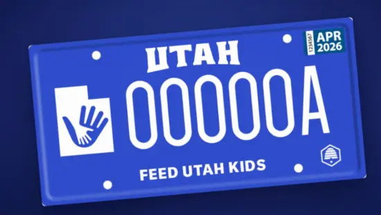 A new Utah specialty license plate will raise money to help pay off school lunch debt across the state.