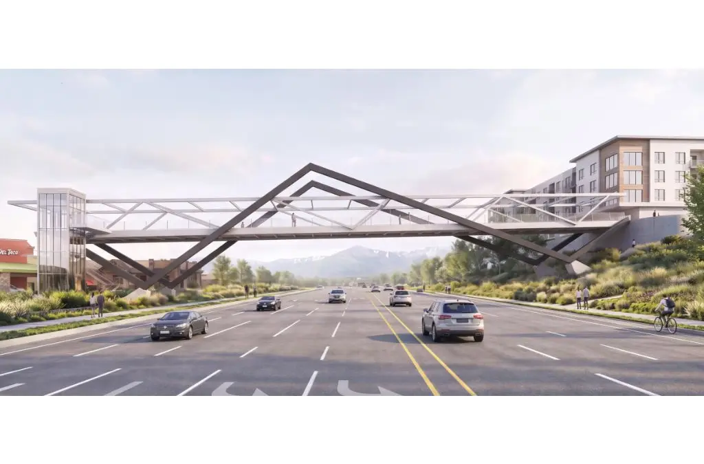 Summit County is moving forward with Concept B for a planned pedestrian bridge over SR-224 near Ute Boulevard in Kimball Junction. The final design could change as engineering work continues.