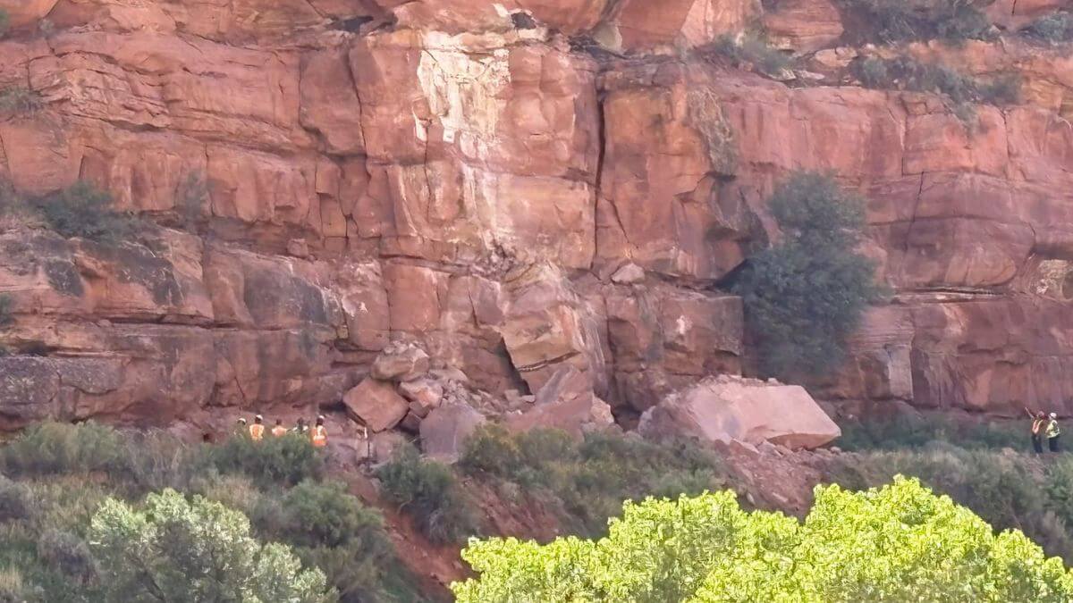 Large rockfall indefinitely closes key route through Zion National Park - TownLift, Park City News